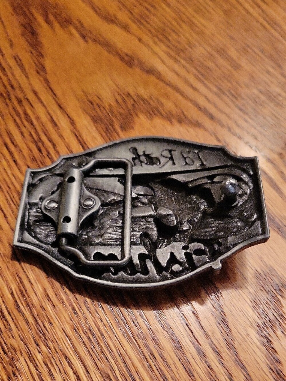 "I'd Rather Be Fishing" Belt Buckle - Picture 2 of 4